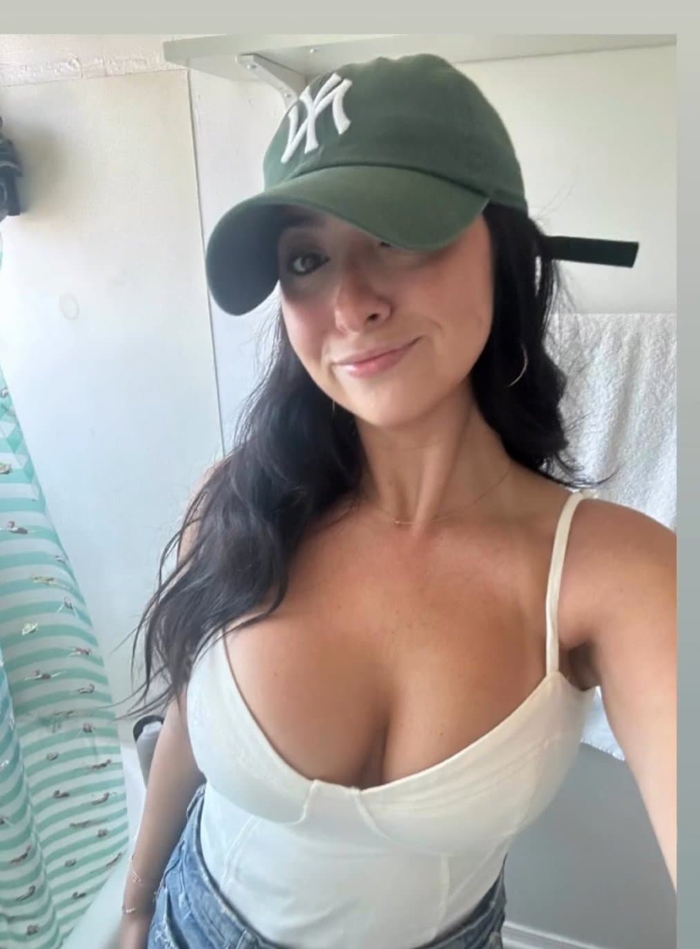Click to view full size Dumb whore keep bitchin about the Yankees. Stfu bitch & keep posting your tits almost falling out