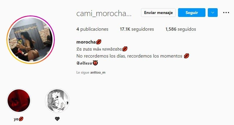 cami morocha pendeja con cafecito