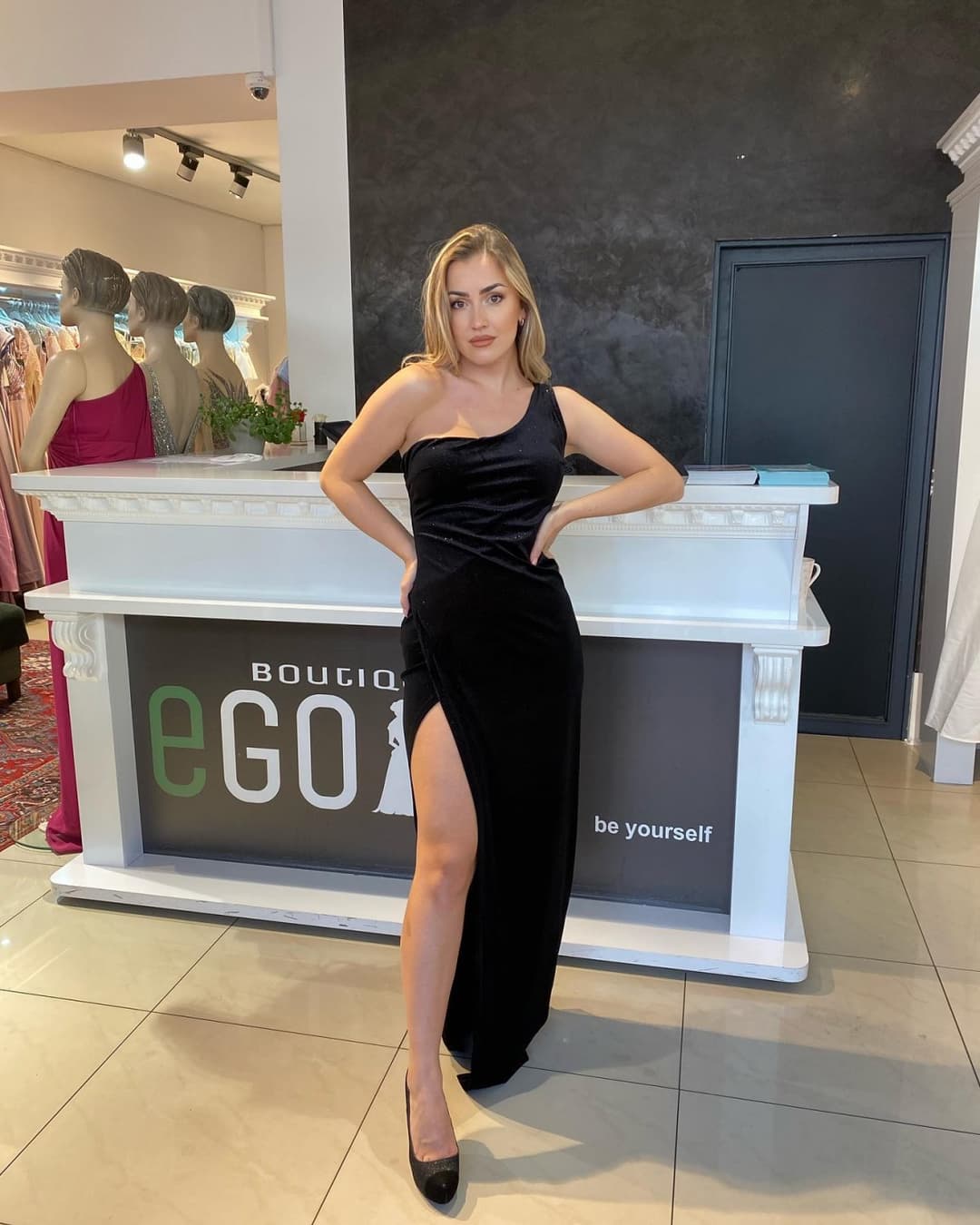 Hot Blonde bosnian slut from Austria with amazing dress - austrian girl from bosna,legs feet ass