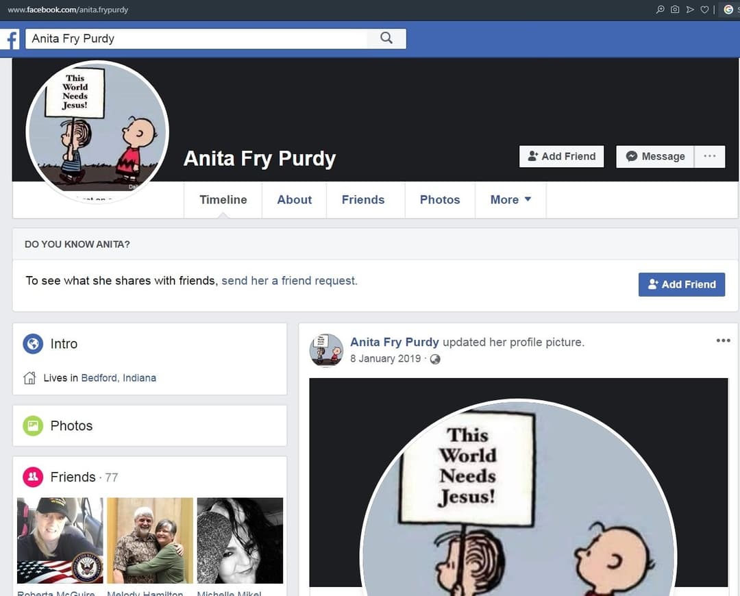 Click to view full size Anita Kay Fry Purdy