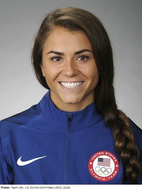 Silver medallist Kassidy Cook, Team US, Synchronized 3m Springboard