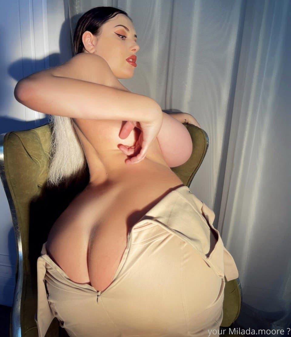 Milada Moore Busty Voluptuous Ukrainian social media star and model