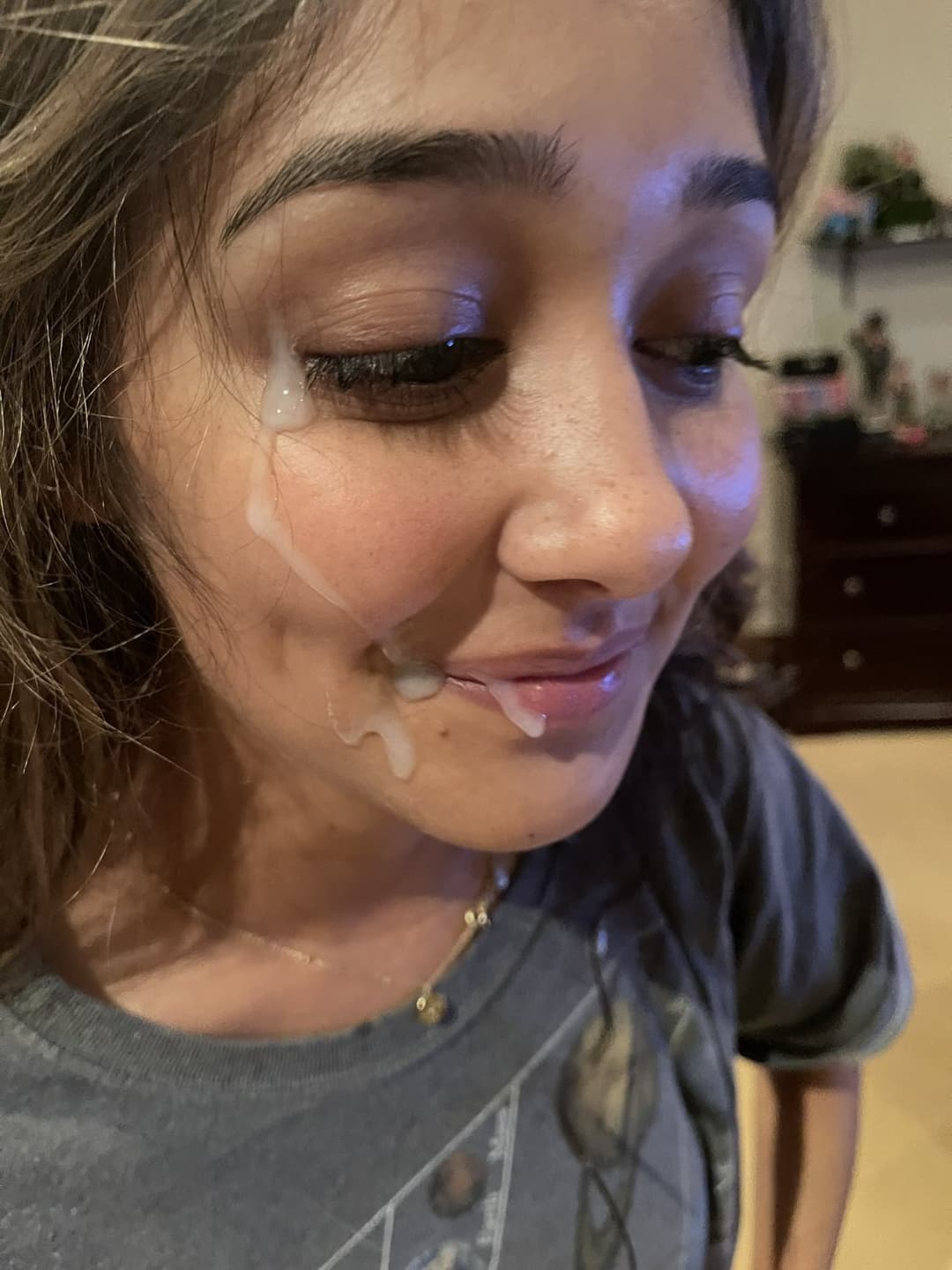 Blonde ig model College model