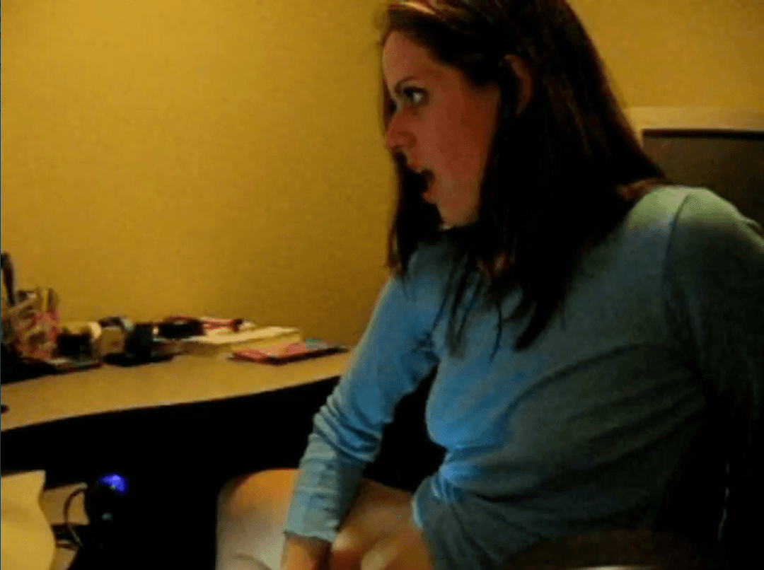 Beautiful Teen Brunette In Braces Loves Attention From Strangers