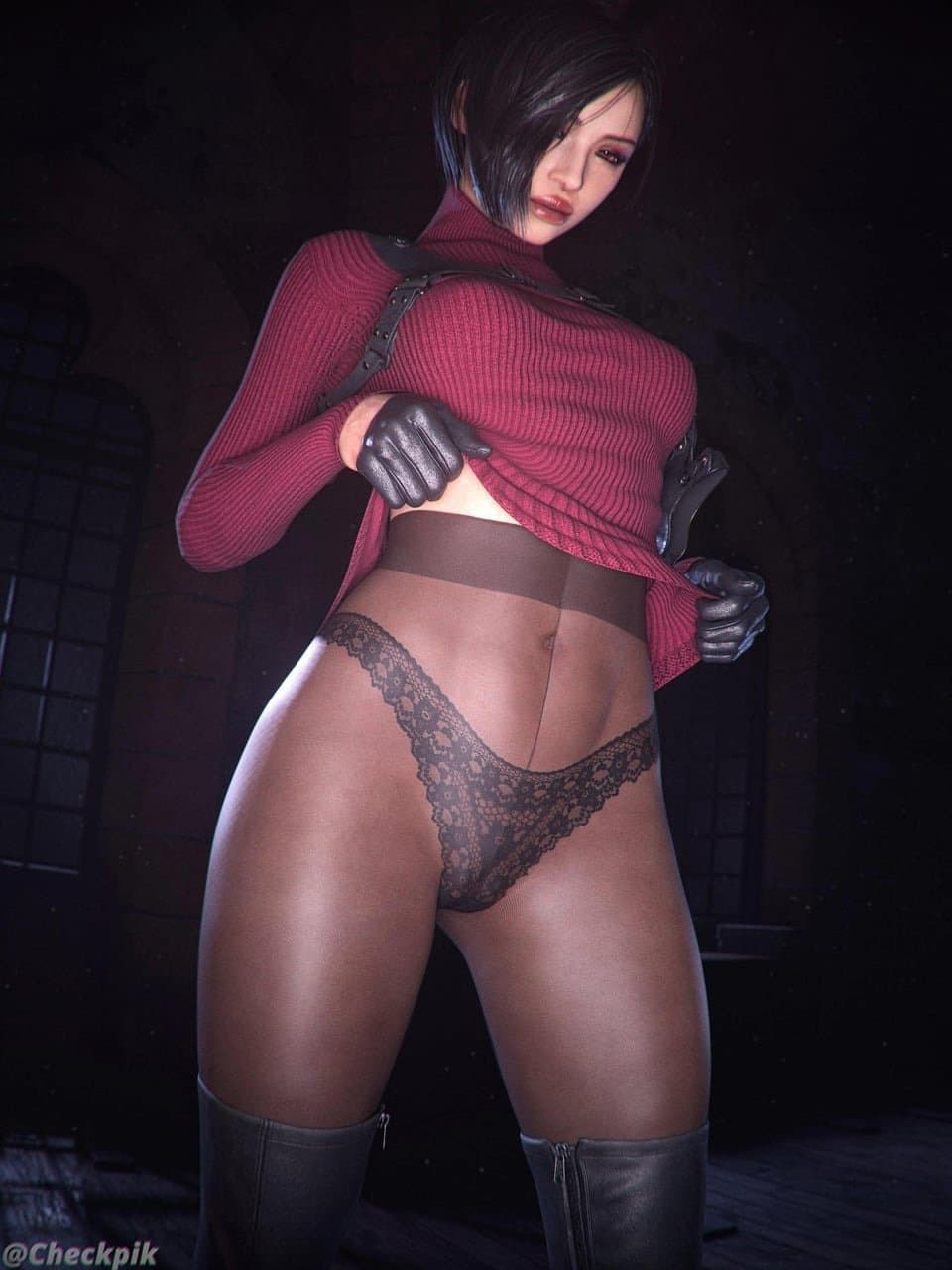 Click to view full size Ada Wong getting naked for you