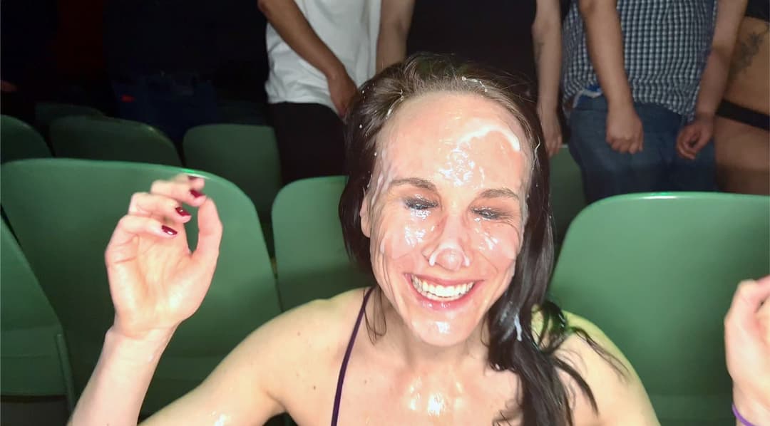 amateur bukkake cum dumpster cum slut takes facials from reddit