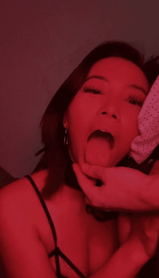 Cute asian bitch sucks dick like a pro