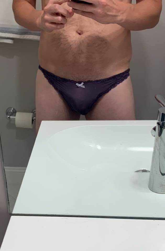 Alexis and Sarah. Brother gave me the pics. He is wearing her panties. Kik him and degrade him.