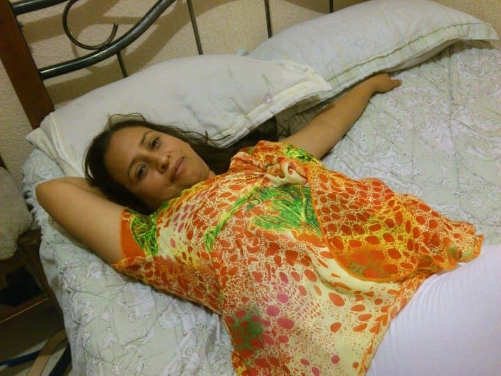 De blanco y peluda zorritanez