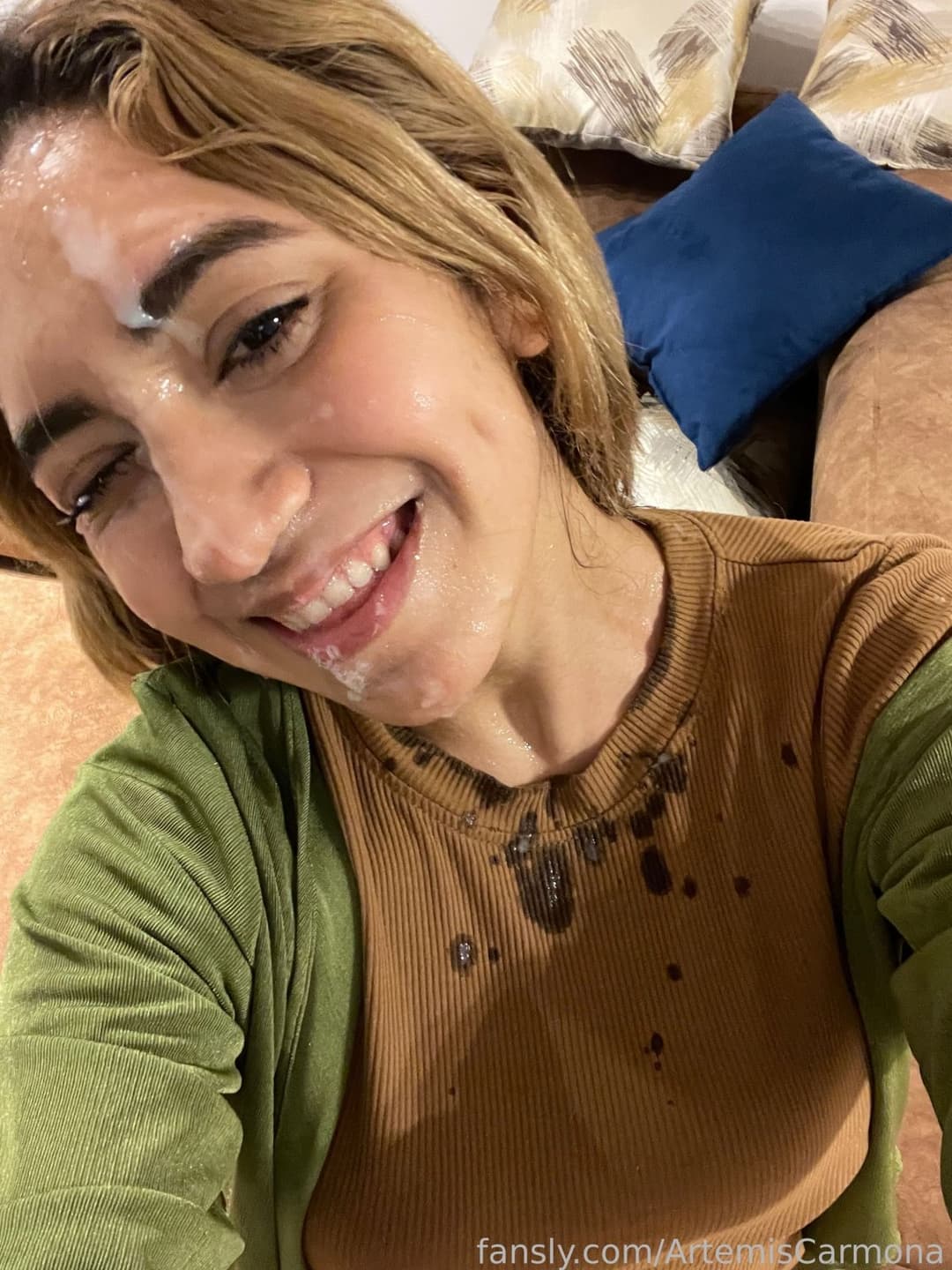 Artemis Carmona Blowjob and facial, Latina Cumwalk fansly?