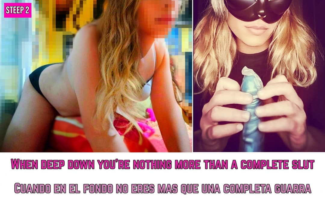 Sissy Femboy Justine - Exposure [Transgender Blonde degrades herself with her dildos step by step]