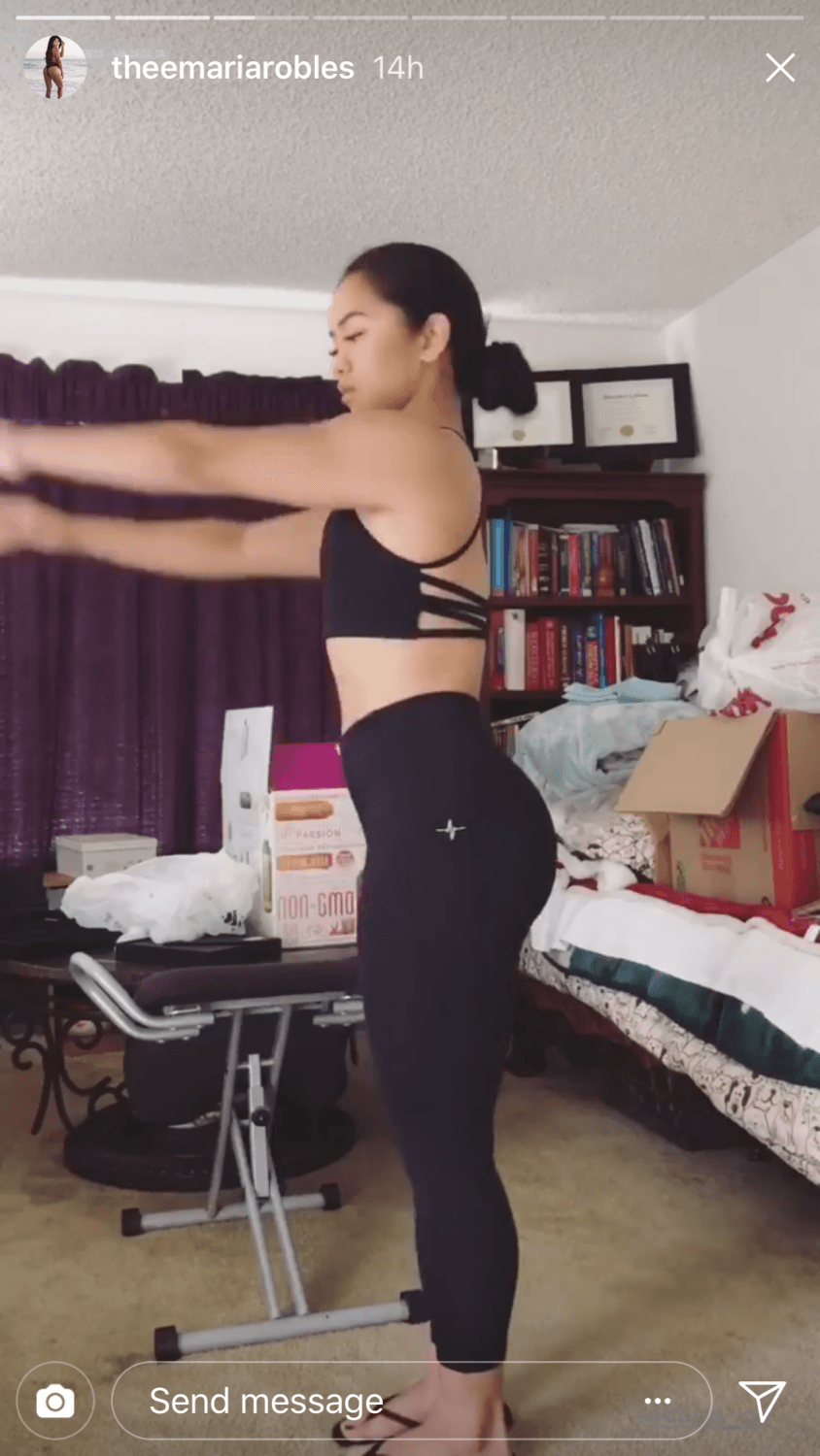 asian fitness model ass feet soles maria robles part two