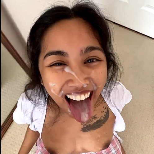 Cock Hungry Asian Slutwife Fucked and Facialed 2