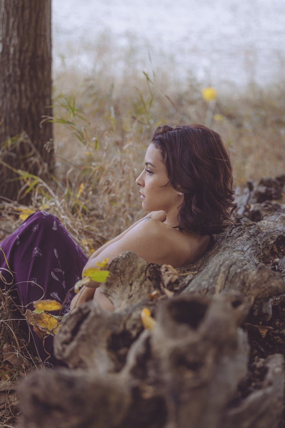 Sabrina Haze a.k.a. Chiyuki Haze from Michigan naked in the woods