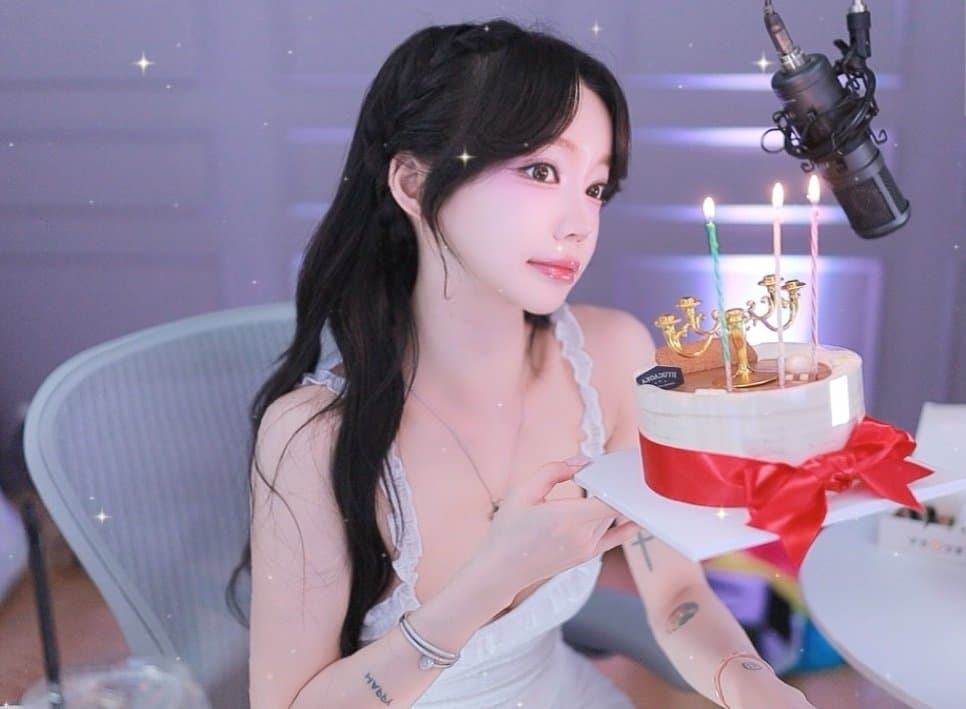 Asian streamer Seungvley masturbates