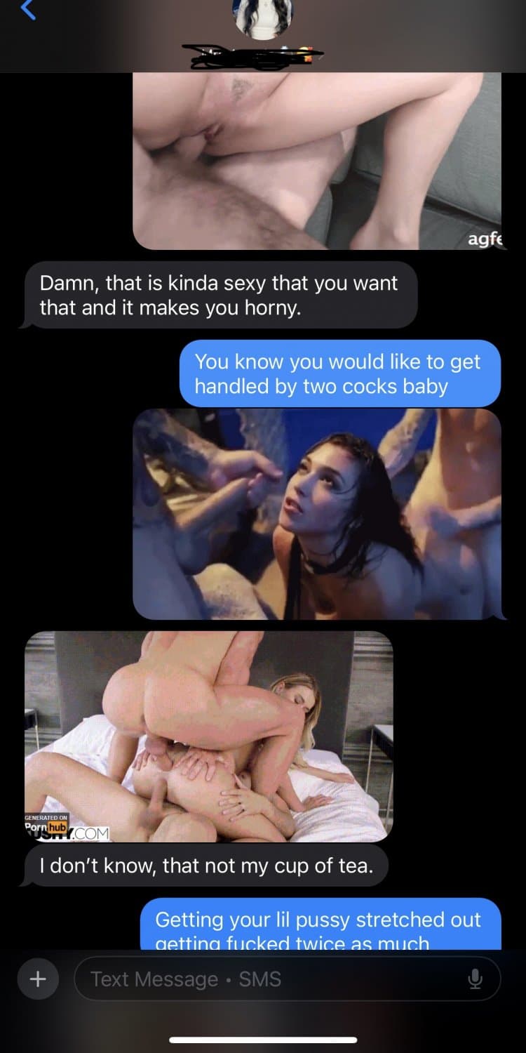 Sexting milf trying to get a spit roast
