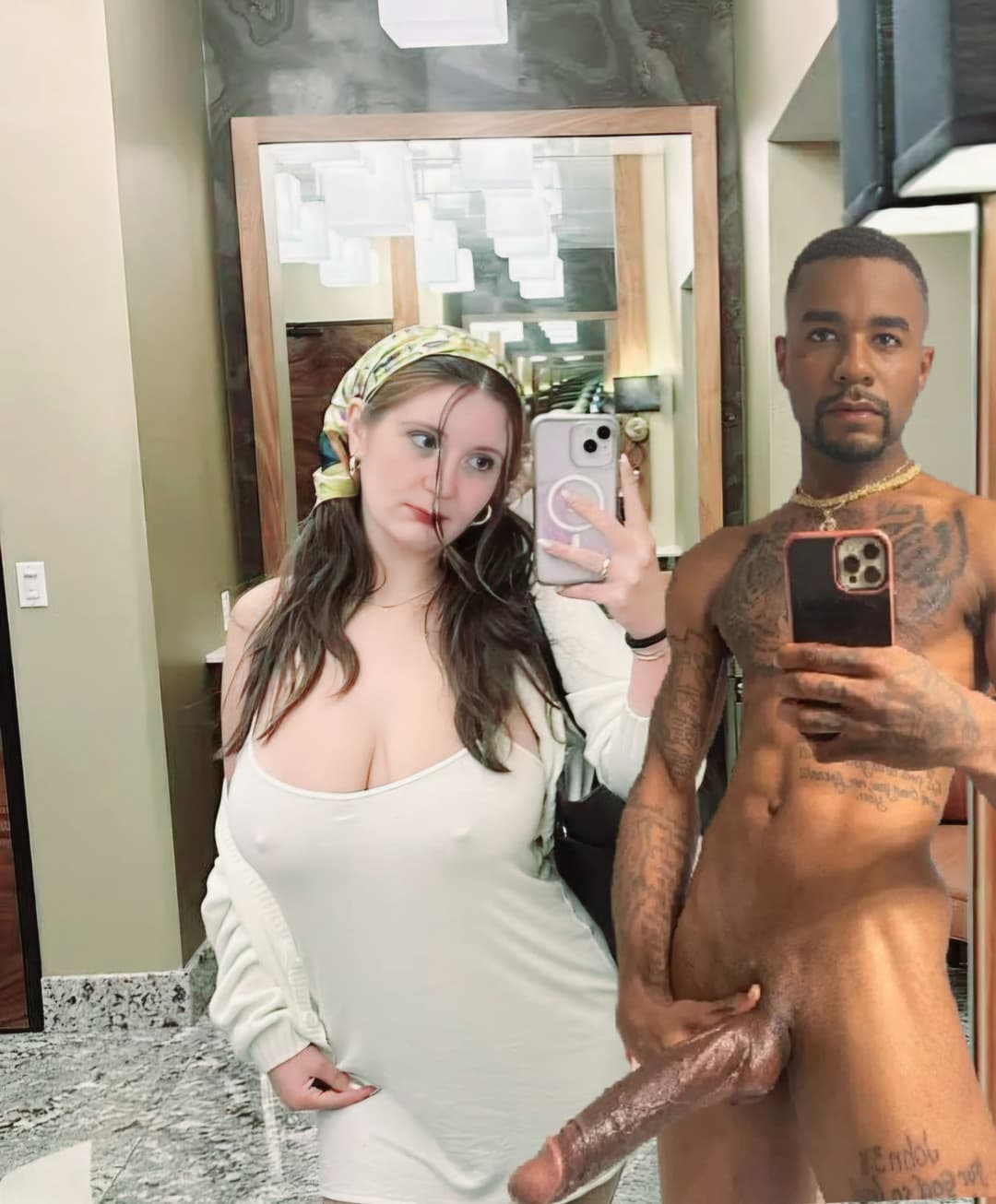 Wife niki taking huge black nigger thug cock in her Irish ginger pussy raw