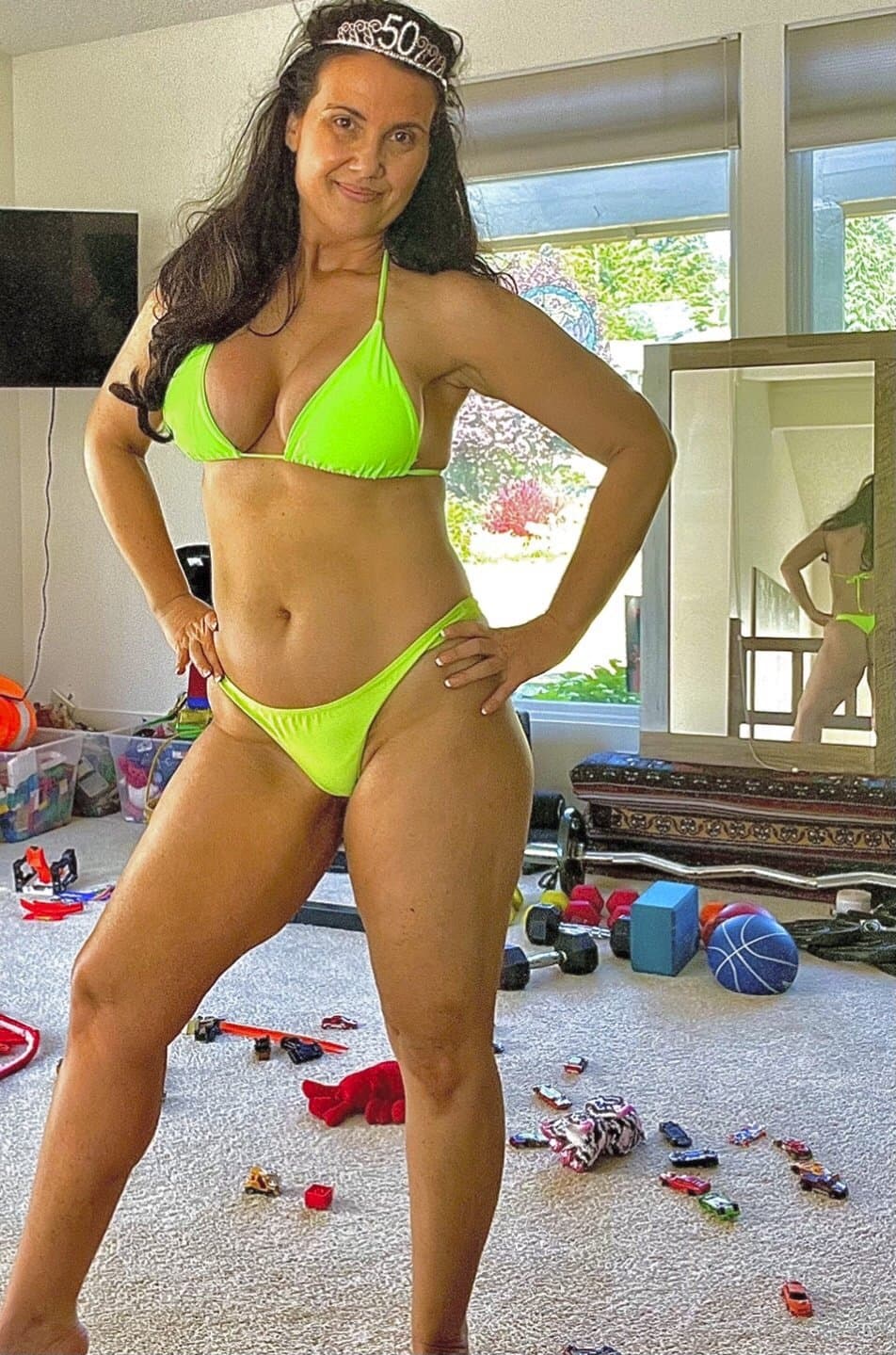 Best Friends mom Neon bikini