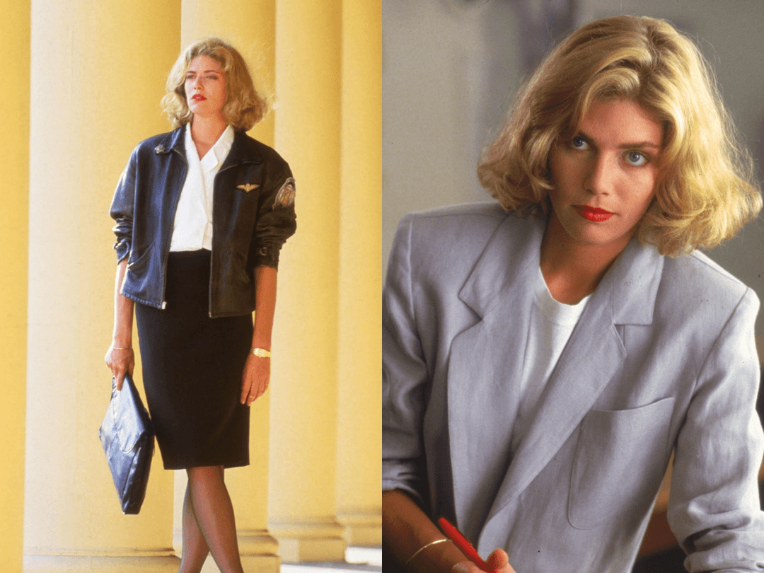 Retro- Top gun actress forced to strip naked scene