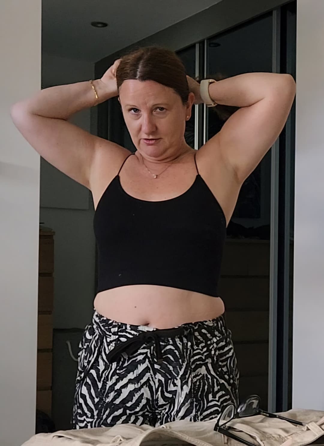 That look when you ask her to pop her little boobs out for the camera, want to see any?