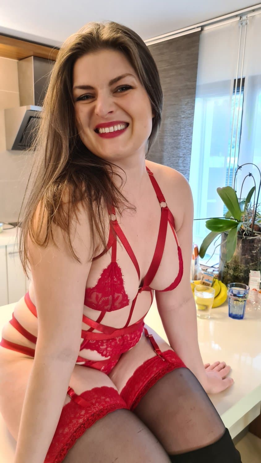 HotWife Whore Martyna L. - Red Lace Lingerie PART 2 - WebSlut from Wroclaw Poland