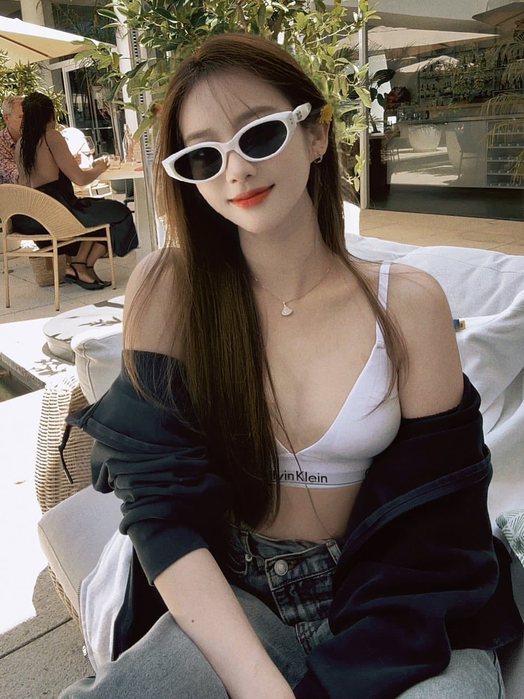 Beautiful sexy Asian woman and her AI nude