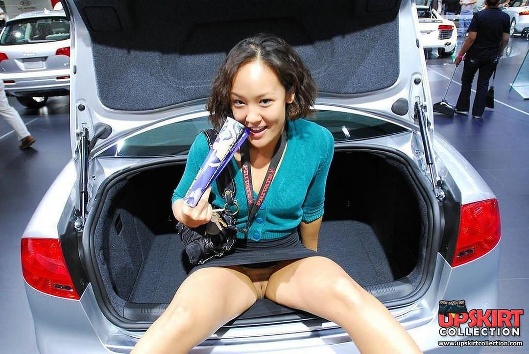 Some hotties pantyless car upskirts ??