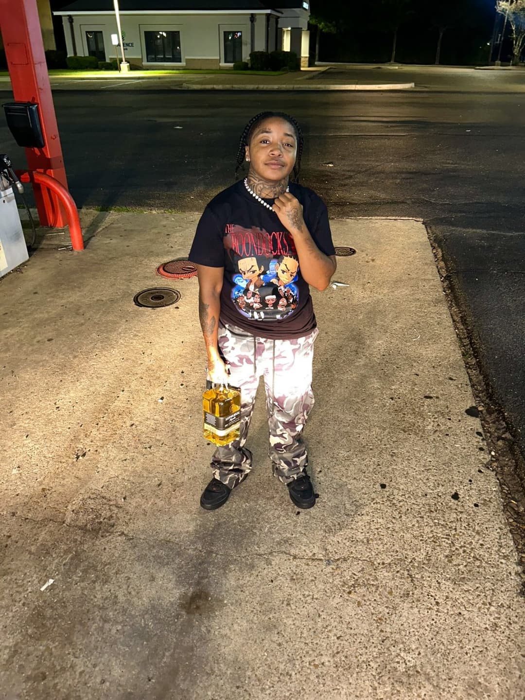 Black Tomboy Ebony black dyke stud midget Hoodrxch P2