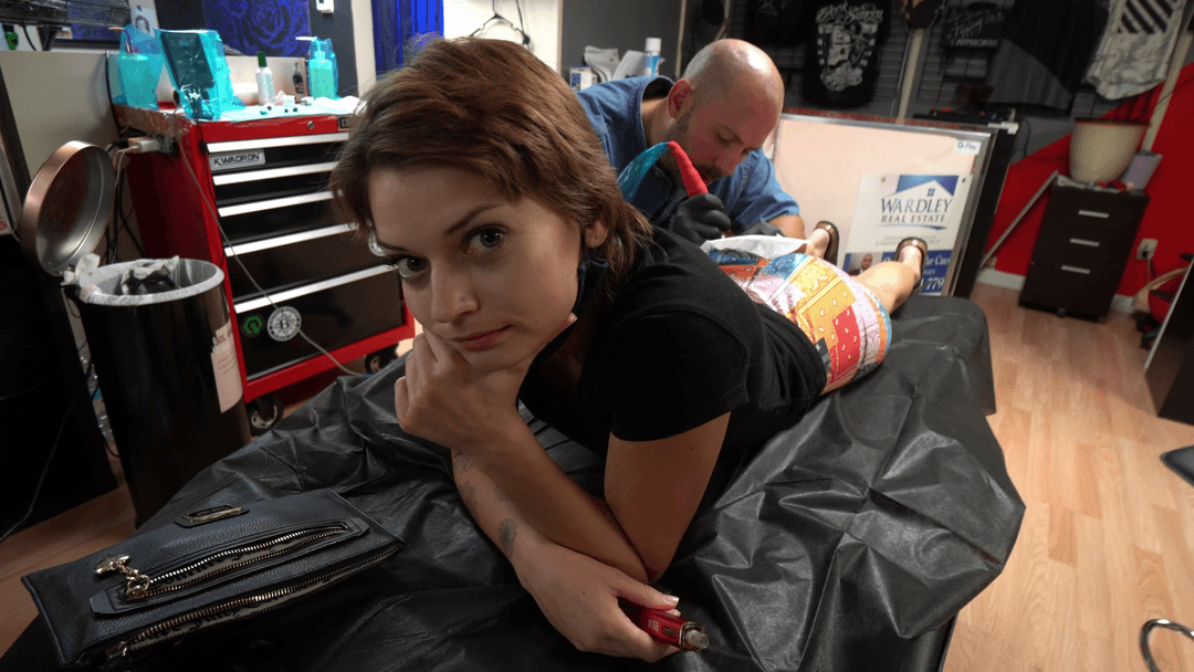 Getting QoS Tattoo- QUEEN OF SPADES TATTOO