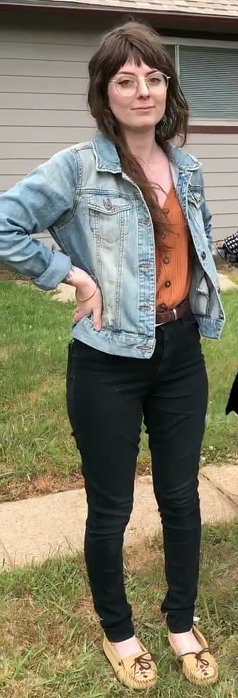 Hipster with a tight body