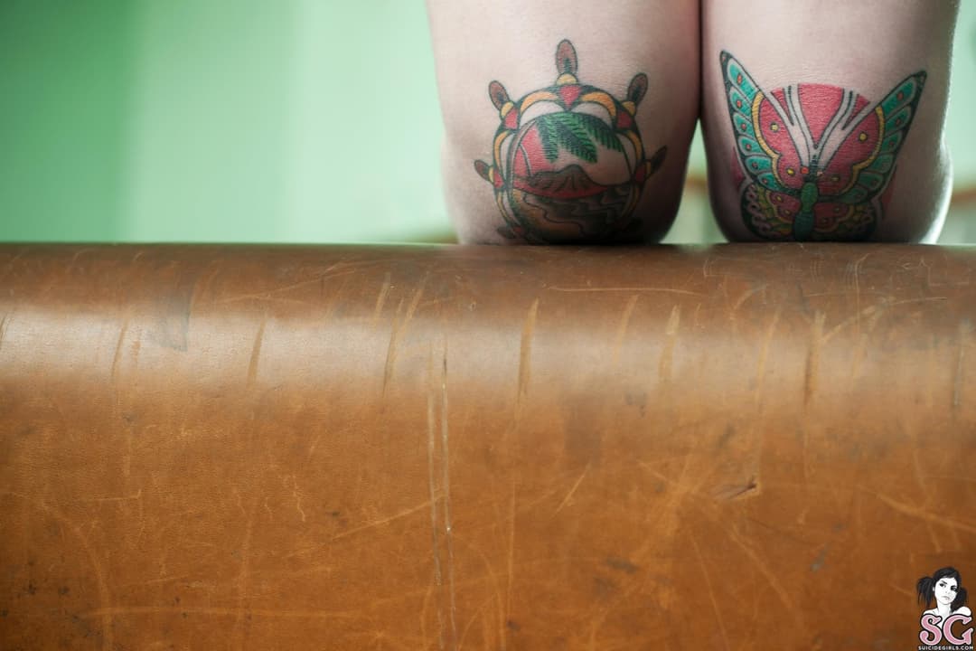 Window Bathing Ginger Lass