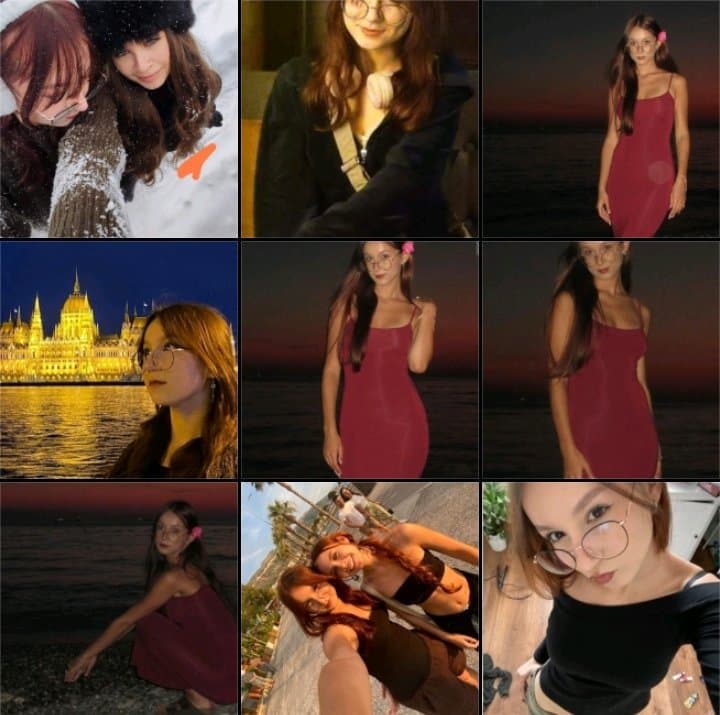 Click to view full size Cute redhead 18yo teen collage