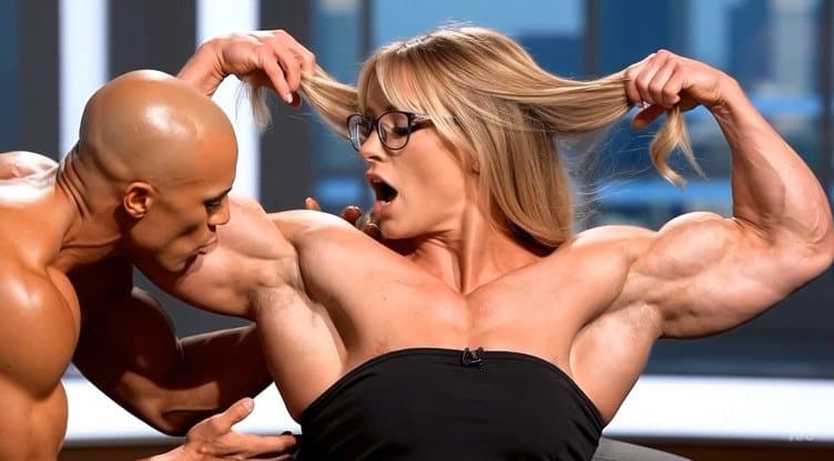 Click to view full size Scent of muscles, no woman can resist to the strong smell of her naked meaty shoulders