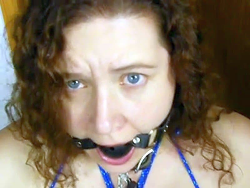 Property of Master - Spit Shine Ball Gag Face Porn 1