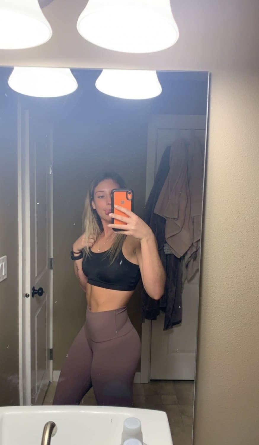 Student Trying On Lingerie