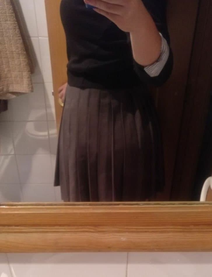 Sissy loser caged and forced to wear schoolgirl uniform! Make her your bitch!Kik: fagskirtedforever1