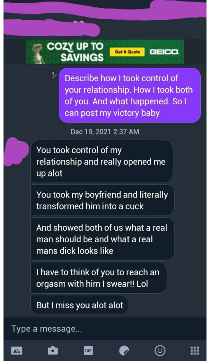 28m sean, huge bbc, kik savvysavage87 100% real texts from couples. kik me to lose your woman