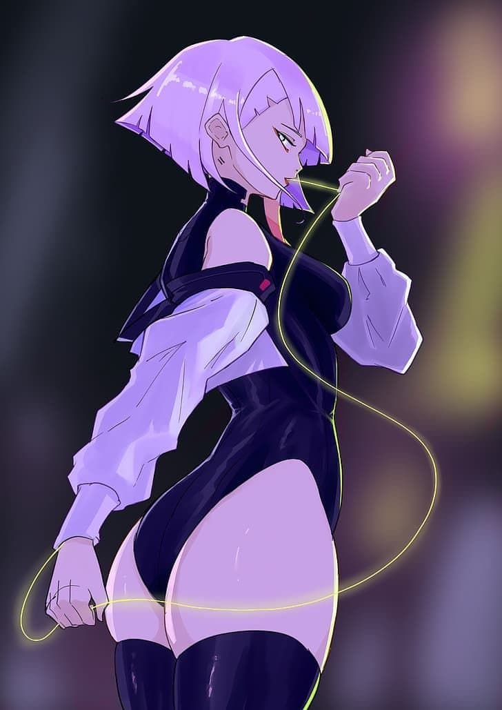 Neon is her only company tonight - Lucyna by Alina becker