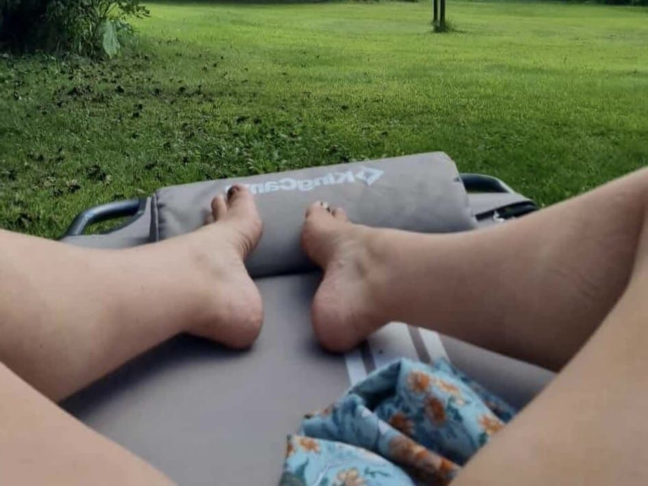 Risky public nudity flashing tits tanning