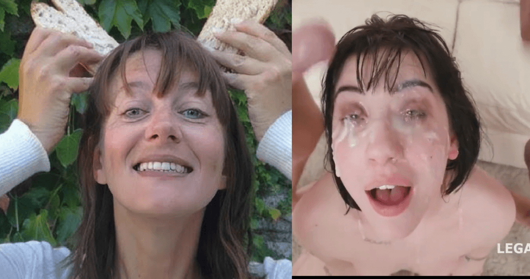 My Mom Kisses Charlotte Sartre (lookalikes)