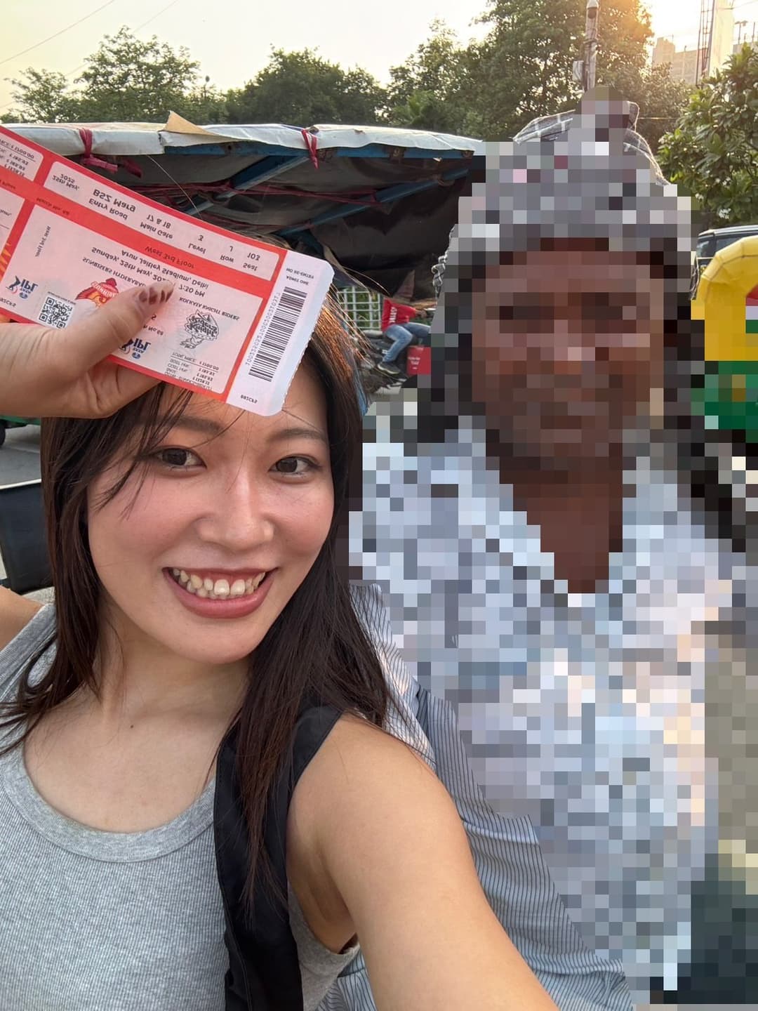 Japanese Girl loves Indian Men shows feet and soles in India