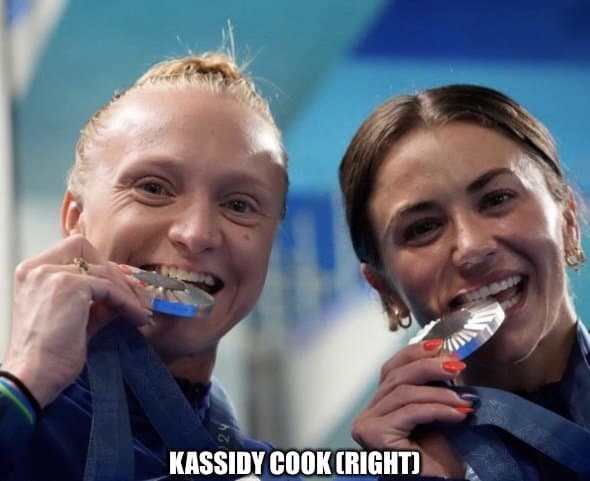 Silver medallist Kassidy Cook, Team US, Synchronized 3m Springboard