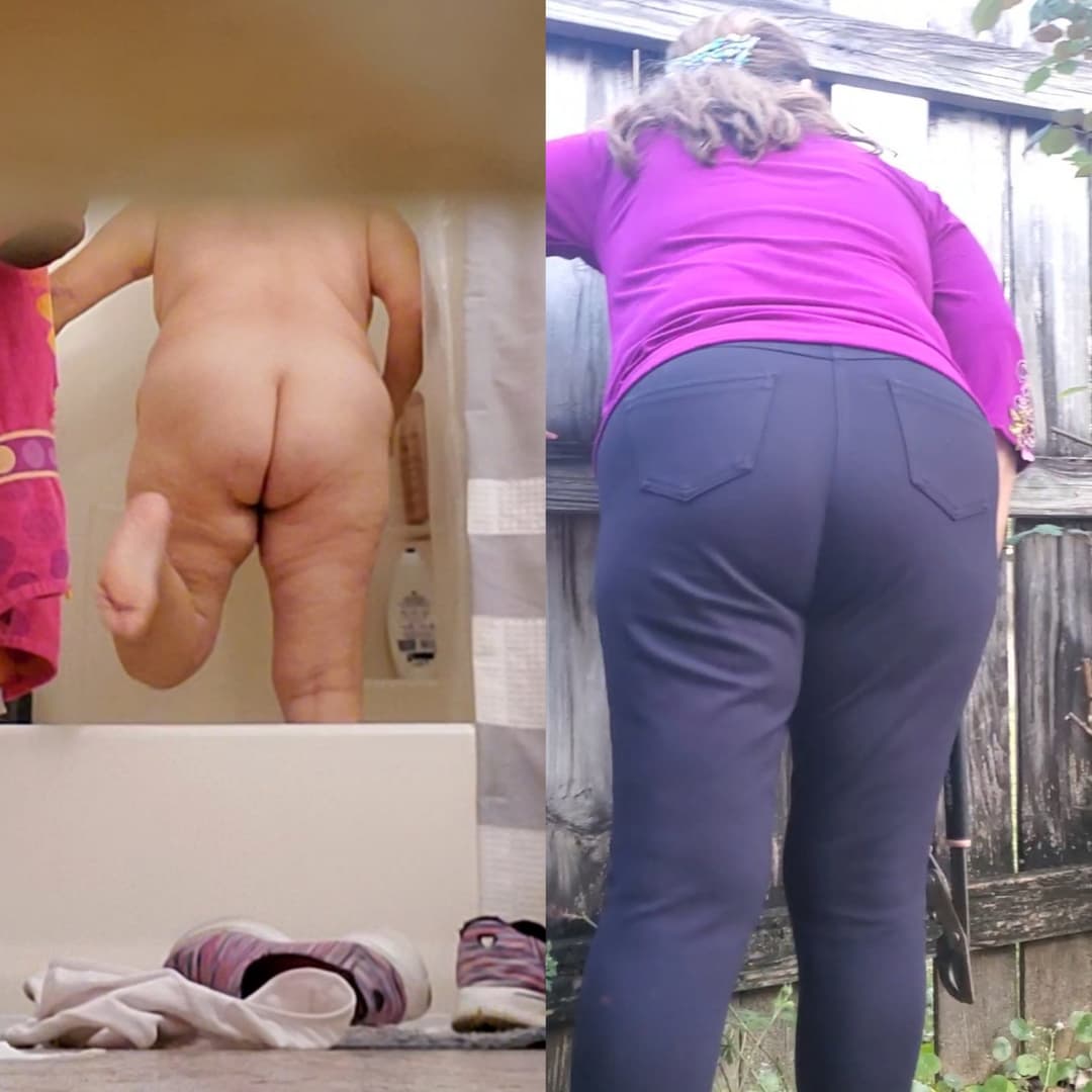 My fuck pig whore mom bending over all the time