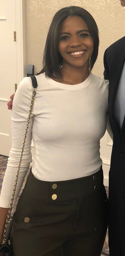 Black honey Candace Owens is brown sugar. Shut up this petite slut with white cock in her mouth
