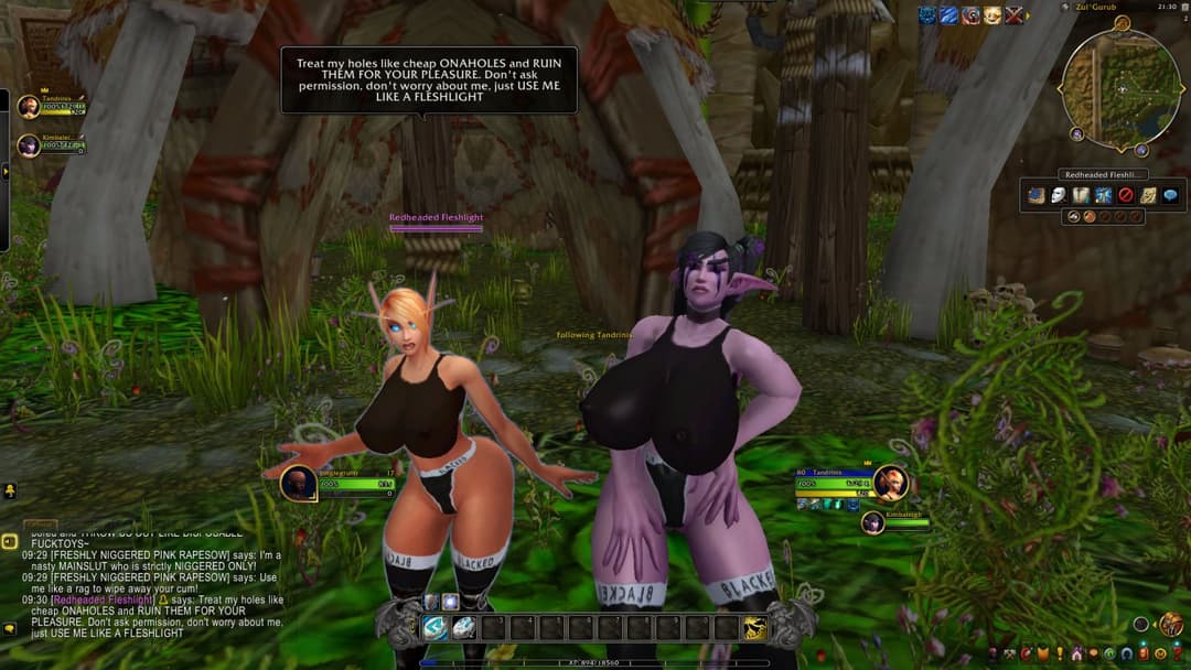 Two Knife Ear Nigger Owned BreedBunnies Milking Two Greasy Ape Sludgeloads.