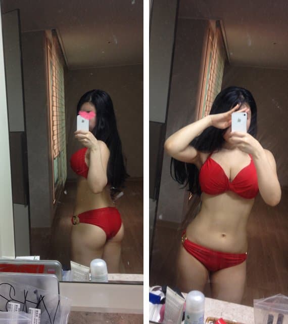 Asian amatuer bikini slut