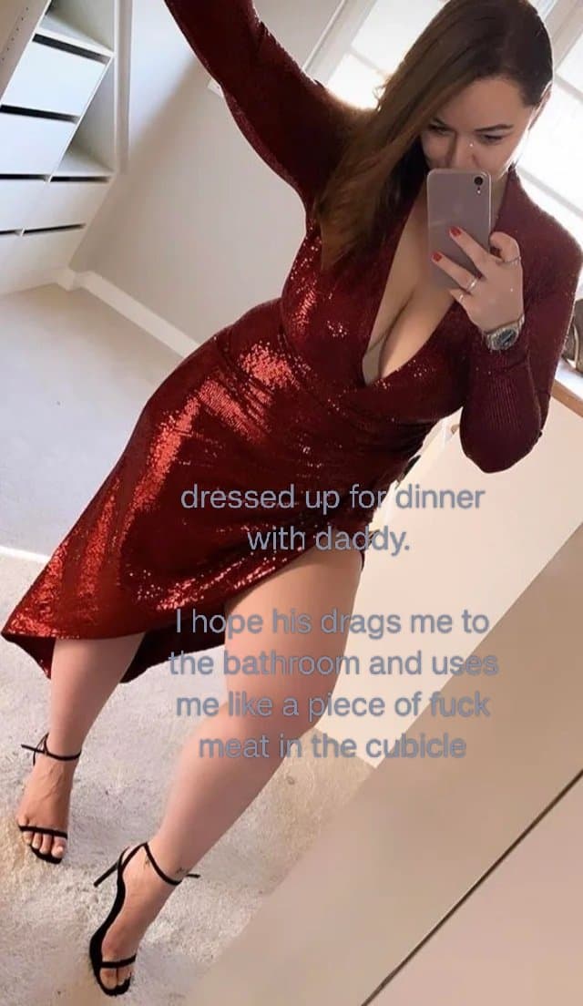 Making captions for this filthy whore is so much fun