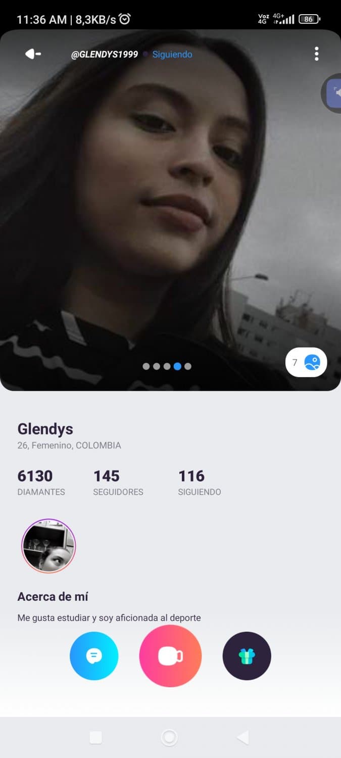 Glendis Nena de la App Nozy.video.livestream