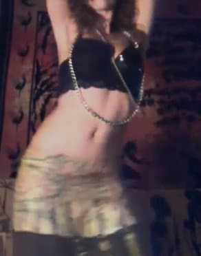 Horny wife dancing hot body