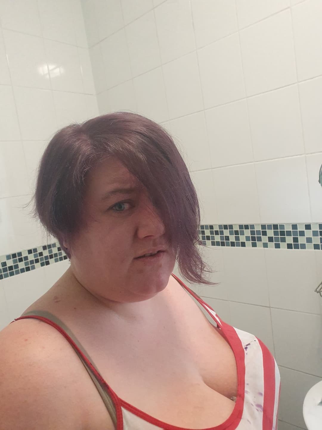 Big tittied barmaid Toni Brown from Chester who’s always after cock